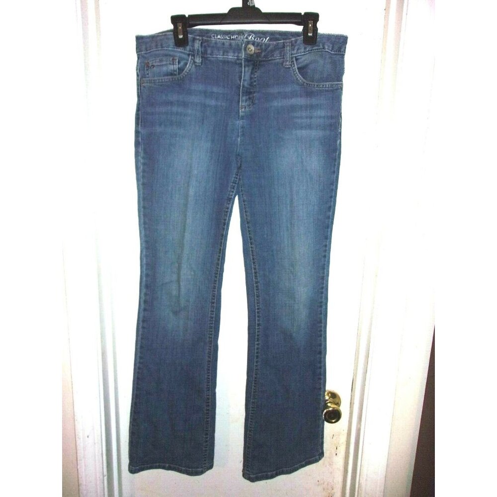 Tommy Hilfiger Classic Hope Boot Denim Blue Jeans Size 12R